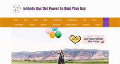 Desktop Screenshot of nobodyhasthepowertoruinyourday.org